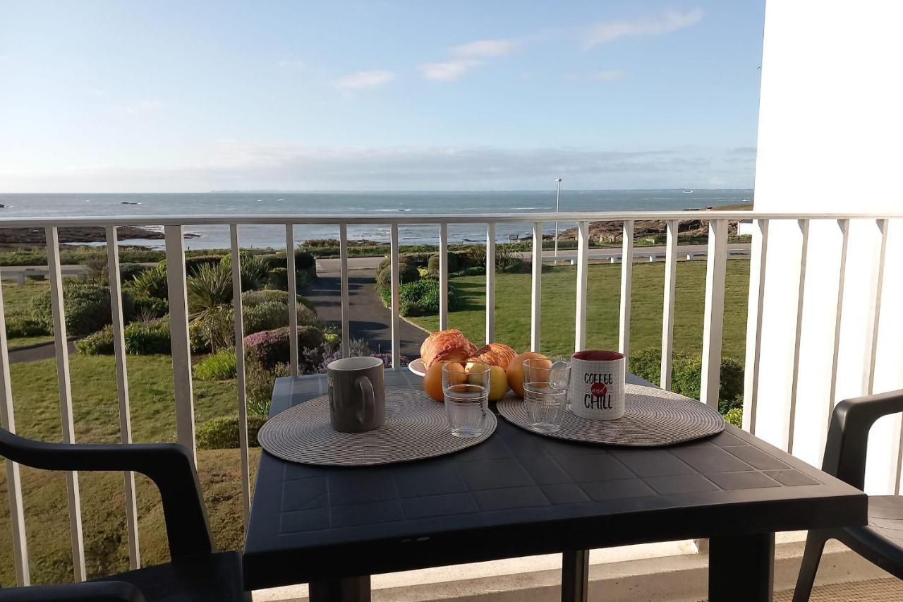 Grand Studio Vue Mer Dans Residence Des 3 Iles Pres De La Thalasso 퀴베론 외부 사진