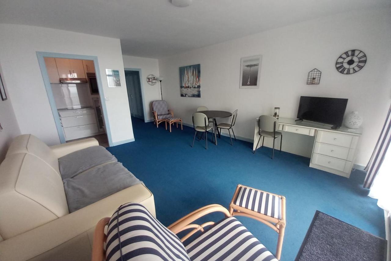 Grand Studio Vue Mer Dans Residence Des 3 Iles Pres De La Thalasso 퀴베론 외부 사진